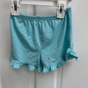 Child of Mine by Carter's 3T Girls Blue Ruffle Hem Pajama Bottoms Shorts